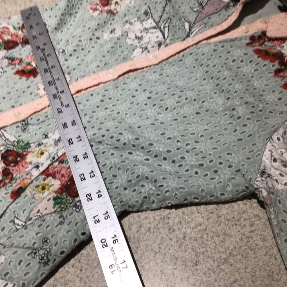 ATHROPOLOGIE VARUN BAHL BLOOMED EYELET DRESS SIZE 6 EUC - Picture 8 of 13